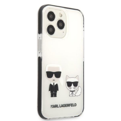 Dėklas Karl Lagerfeld Choupette KLHCP13LTPEKCW iPhone 13 Pro / 13 Baltas 3