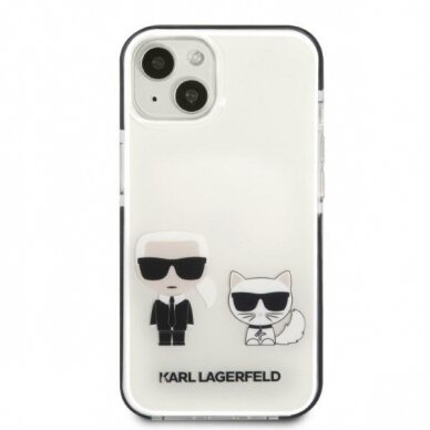 Dėklas Karl Lagerfeld Choupette KLHCP13STPEKCW iPhone 13 mini Baltas 2