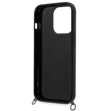 Dėklas Karl Lagerfeld Color Stripes Strap KLHCP14XSTSTP iPhone 14 Pro Max Rožinis 5