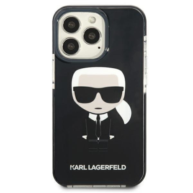 Dėklas Karl Lagerfeld Iconik Karl KLHCP13LTPEIKK iPhone 13 Pro Juodas 2