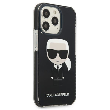 Dėklas Karl Lagerfeld Iconik Karl KLHCP13LTPEIKK iPhone 13 Pro Juodas 3