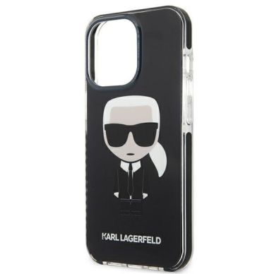 Dėklas Karl Lagerfeld Iconik Karl KLHCP13LTPEIKK iPhone 13 Pro Juodas 5