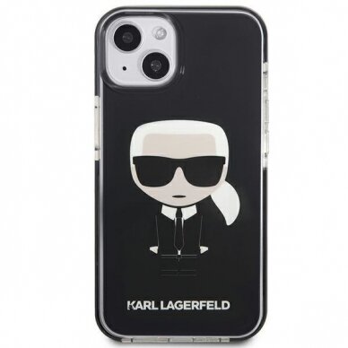 Dėklas Karl Lagerfeld Iconik Karl KLHCP13STPEIKK iPhone 13 mini Juodas 2