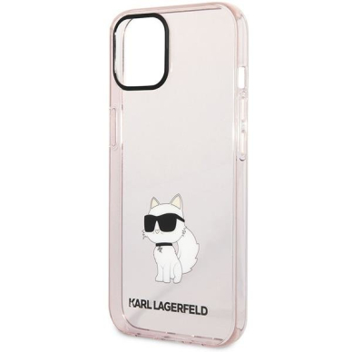 Dėklas Karl Lagerfeld Ikonik Choupette KLHCP12MHNCHTCP iPhone 12 /12 Pro Rožinis 5