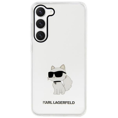 Dėklas Karl Lagerfeld Ikonik Choupette KLHCS23MHNCHTCT Samsung Galaxy S23 Plus S916 Permatomas 2