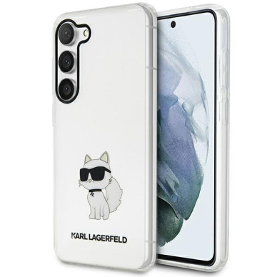 Dėklas Karl Lagerfeld Ikonik Choupette KLHCS23MHNCHTCT Samsung Galaxy S23 Plus S916 Permatomas