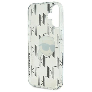 Dėklas Karl Lagerfeld IML Karl Head Electroplated iPhone 16  - Skaidrus 6