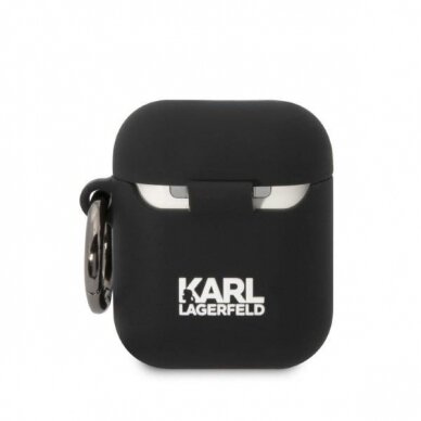 Akcija! Dėklas Karl Lagerfeld KLA2RUNCHK AirPods 1/2 Juodas 1