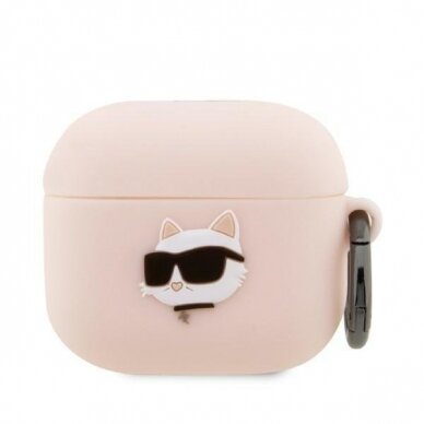 Dėklas Karl Lagerfeld KLA3RUNCHP AirPods 3 Rožinis