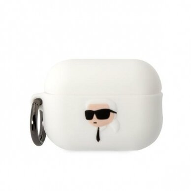 Dėklas Karl Lagerfeld KLAP2RUNIKH AirPods Pro 2 Baltas