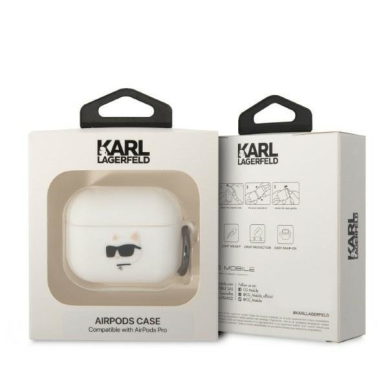 Dėklas Karl Lagerfeld KLAPRUNCHH AirPods Pro Baltas 2