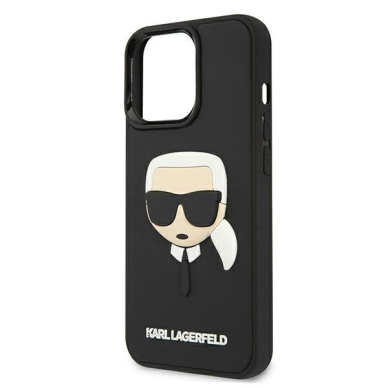 Dėklas Karl Lagerfeld KLHCP13LKH3DBK iPhone 13 Pro / 13 Juodas 4