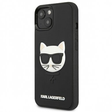 Dėklas Karl Lagerfeld KLHCP13SCH3DBK 13 mini 5,4" Juodas 3D Rubber Choupette 1