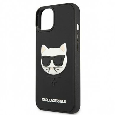 Dėklas Karl Lagerfeld KLHCP13SCH3DBK 13 mini 5,4" Juodas 3D Rubber Choupette 5