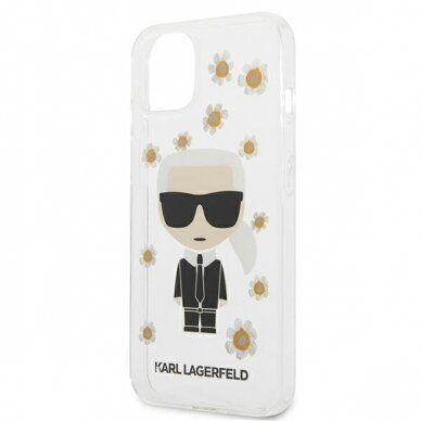 Dėklas Karl Lagerfeld KLHCP13SHFLT iPhone 13 mini Permatomas 5