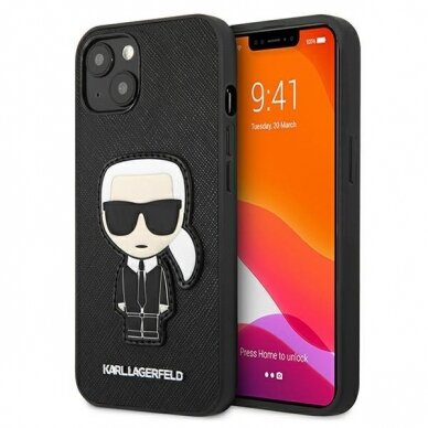 Dėklas Karl Lagerfeld KLHCP13SOKPK iPhone 13 mini Juodas