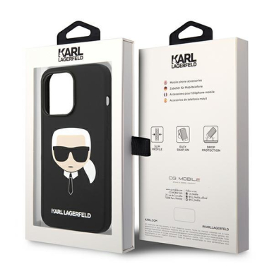 Dėklas Karl Lagerfeld KLHCP14XSLKHBK iPhone 14 Pro Max Juodas 7