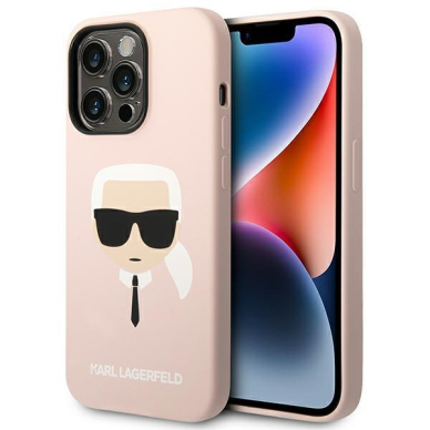 Dėklas Karl Lagerfeld KLHCP14XSLKHLP iPhone 14 Pro Max Rožinis