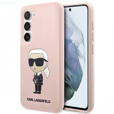 Samsung Galaxy S23 Dėklas Karl Lagerfeld KLHCSSNIKBCP  Rožinis