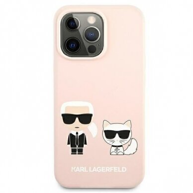 Dėklas Karl Lagerfeld KLHMP13XSSKCI iPhone 13 Pro Max Magsafe Rožinis 3