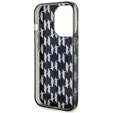 Dėklas Karl Lagerfeld Monogram Ikonik case for iPhone 15 Pro - Juodas 6