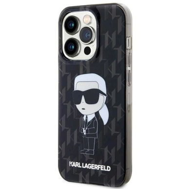 Dėklas Karl Lagerfeld Monogram Ikonik dėklas skirtas iPhone 15 Pro Max - Permatomas 1