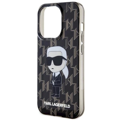 Dėklas Karl Lagerfeld Monogram Ikonik dėklas skirtas iPhone 15 Pro Max - Permatomas 5