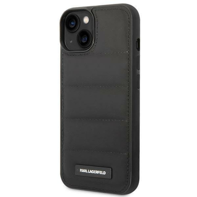 Dėklas Karl Lagerfeld Puffy Elongated Logo KLHCP14SPSQAK iPhone 14 Juodas 1