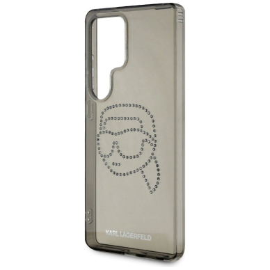 Dėklas Karl Lagerfeld Rhinestones Karl Head Logo Samsung Galaxy S25 Ultra Juodas 5