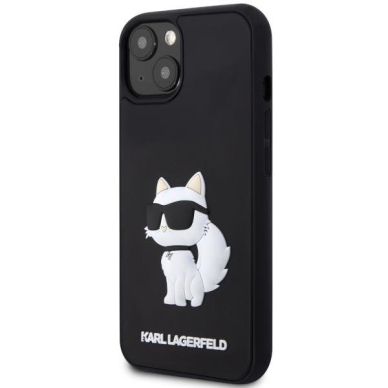 Dėklas Karl Lagerfeld Rubber Choupette 3D KLHCP14M3DRKHNK iPhone 14 Plus Juodas 1