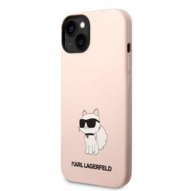 Dėklas Karl Lagerfeld Silicone Choupette KLHCP14MSNCHBCP iPhone 14 Plus Rožinis 1