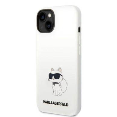 Dėklas Karl Lagerfeld Silicone Choupette MagSafe KLHMP14MSNCHBCH iPhone 14 Plus Baltas 1