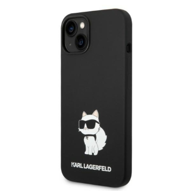 Dėklas Karl Lagerfeld Silicone Choupette MagSafe KLHMP14MSNCHBCK iPhone 14 Plus Juodas 1