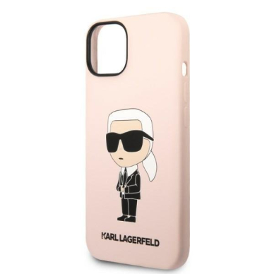 Dėklas Karl Lagerfeld Silicone Ikonik KLHCP14MSNIKBCP iPhone 14 Plus Rožinis 5