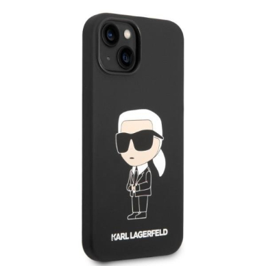 Dėklas Karl Lagerfeld Silicone Ikonik Magsafe KLHMP14MSNIKBCK iPhone 14 Plus Juodas 3