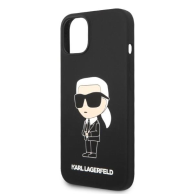 Dėklas Karl Lagerfeld Silicone Ikonik Magsafe KLHMP14MSNIKBCK iPhone 14 Plus Juodas 5