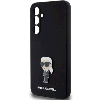 Dėklas Karl Lagerfeld Silicone Ikonik Metal Pin case for Samsung Galaxy S23 FE - Juodas 5