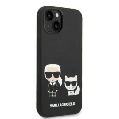 Dėklas Karl Lagerfeld Silicone Karl & Choupette Magsafe KLHMP14MSSKCK iPhone 14 Plus Juodas 3