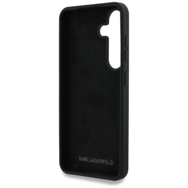 Dėklas Karl Lagerfeld Silicone Metal Signature Logo Samsung Galaxy S25 Juodas 6