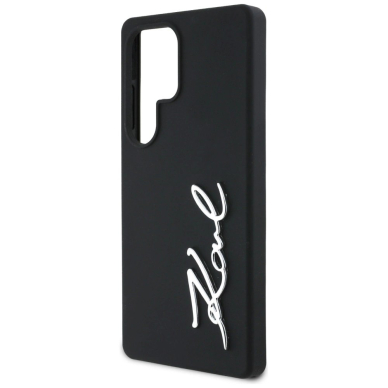 Dėklas Karl Lagerfeld Silicone Metal Signature Logo Samsung Galaxy S25 Ultra Juodas 5