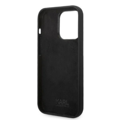 Dėklas Karl Lagerfeld Silicone RSG KLHCP14XSRSGRCK iPhone 14 Pro Max Juodas 6