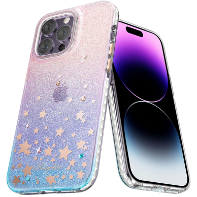 Dėklas Kingxbar Heart Star iPhone 14 Plus Rožinis 2