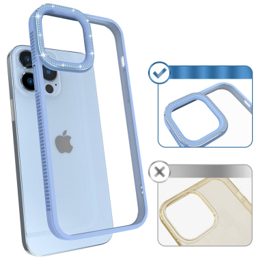 Dėklas Kingxbar Sparkle Series case iPhone 13 Pro Max Mėlynas 5