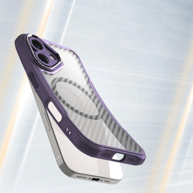 Dėklas Leading Series MagSafe iPhone 16 - Violetinis 3