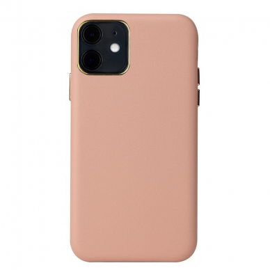 Dėklas Leather Case Apple iPhone 12 mini rožinis