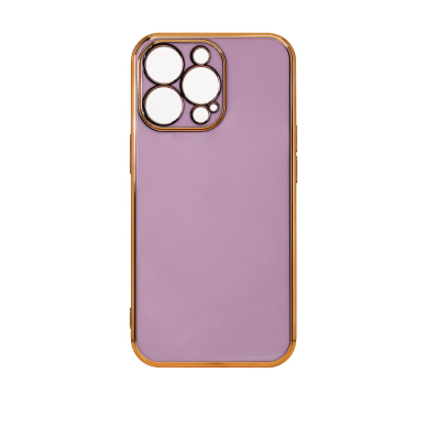 Dėklas Lighting Color Case for Xiaomi Redmi Note 11 Violetinis, auksiniais kraštais 3