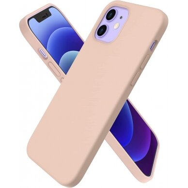 Dėklas Liquid Silicone 1.5mm Apple iPhone 14 Pro rožinis