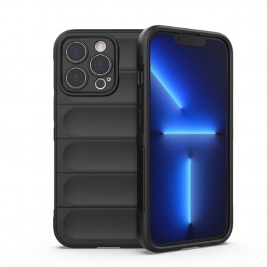 Dėklas Magic Shield Case iPhone 13 Pro Max Juodas