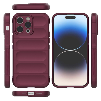 Dėklas Magic Shield iPhone 14 Pro Max Bordo 5