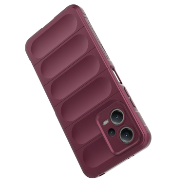 Dėklas Magic Shield Xiaomi Redmi Note 12 5G / Poco X5 5G Flexible Armor Cover bordo 3